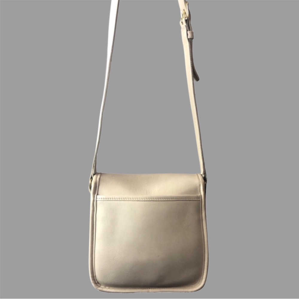 Vintage COACH Companion Bone Glove Tanned Leather Flap Crossbody Bag 9076 - Picture 3 of 17